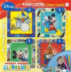 Puzzle Baby 4 Myszka Miki + flamastry - 2857650092