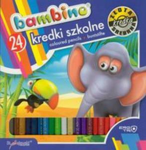 Kredki szkolne Bambino trójktne 24 kolory