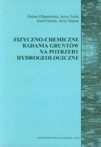 Fizyczno chemiczne badania gruntów na potrzeby hydrogeologiczne