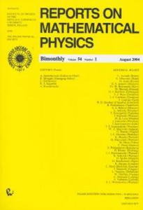 Reports on Mathematical Physics 54/1 wer.kraj. - 2857651624