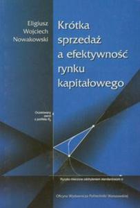 Krótka sprzeda a efektywno rynku kapitaowego