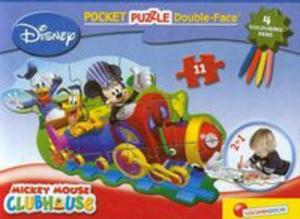 Puzzle dwustronne kieszonkowe Mickey Mouse - 2857651880