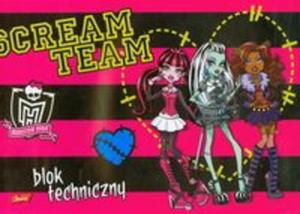 Blok techniczny A4 MONSTER HIGH - 2857652371