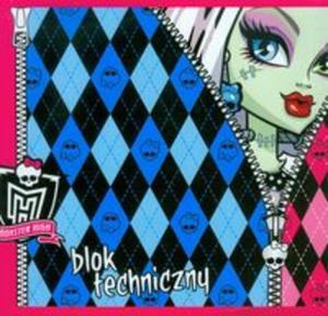 Blok techniczny A4 10 kartek Monster High suwak - 2857652570