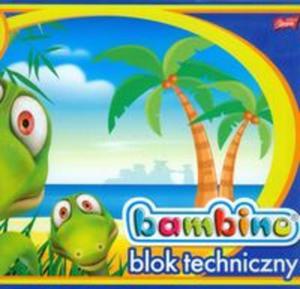 Blok techniczny Bambino 10 kartek A4 dinozaur - 2857652574