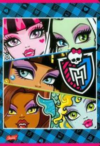 Zeszyt Monster High w kratk 32 strony A5 niebieska - 2857653692