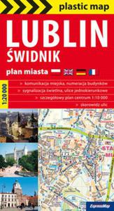 Lublin i widnik foliowany plan miasta 1:20 000