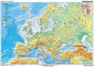 MAPA-FIZ.EUROPY-ROLKI/MERIDIAN/100 x70 - 2857654983