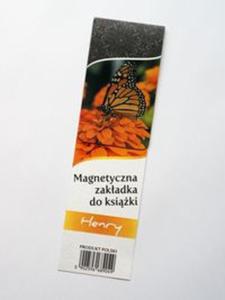 Magnetyczna zakadka do ksiki Henry UV Motyl - 2857656933