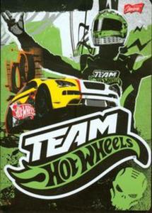 Zeszyt Team Hot Wheels A5 w linie 32 kartki zielony