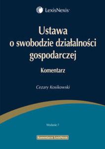 Ustawa o swobodzie dziaalnoci gospodarczej Komentarz - 2857658057