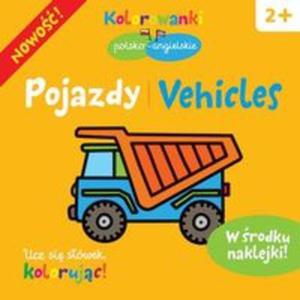 Pojazdy Kolorowanki polsko-angielskie z naklejkami - 2857659297