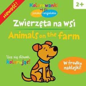 Zwierzta na wsi Kolorowanki polsko-angielskie z naklejkami - 2857659301