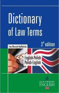 Dictionary of Law Terms English-Polish Polish-English - 2857659993