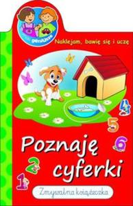 Poznaj cyferki. Mali geniusze. Naklejam, bawi si i ucz. Zmywalna ksieczka.