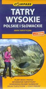 Tatry Wysokie Polskie i Sowackie mapa turystyczna 1:30 000 - 2857661915