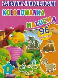 Kolorowanka malucha z naklejkami cz. 1 Róowa