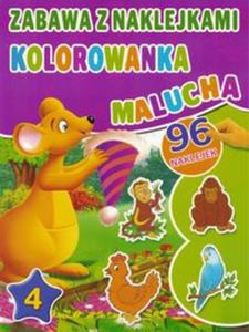 Kolorowanka malucha z naklejkami cz. 4 Fioletowa - 2857662818