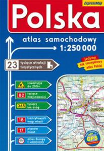 Polska atlas samochodowy 1:250 000 - 2857663008