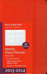 Moleskine Kalendarz 2013-14 Weekly Red S - 2857663236