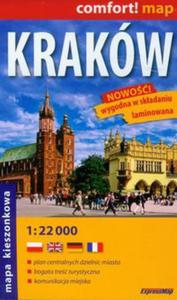 Plan miasta. Krakw. 1:22 000 Midi Laminowana kieszonkowa - 2857664993