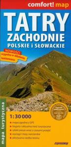 Tatry Zachodnie Sowackie i Polskie mapa turystyczna laminowana 1:30 000 - 2857664994