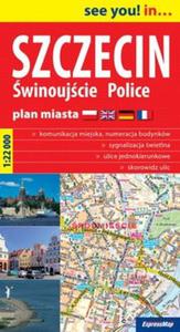 Szczecin winoujcie Police plan miasta 3 w 1 1:22 000