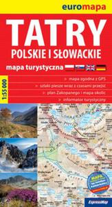 Tatry polskie i sowackie 1:55 000 papierowa mapa turystyczna - 2857665347