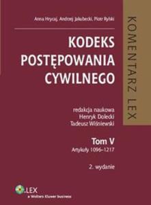 Kodeks postpowania cywilnego Komentarz - 2857667563