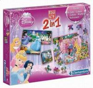 Gra Edukacyjna 2w1 Klocki i puzzle Ksiniczki