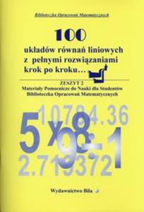 100 ukadw rwna liniowych z penymi rozwizaniami - 2857669084