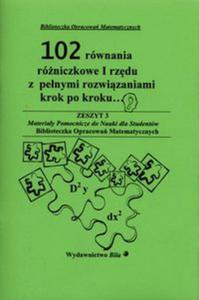 102 rwnania rniczkowe I rzdu z penymi rozwizaniami - 2857669085