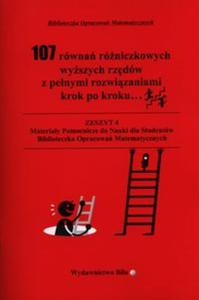 107 rwna rniczkowych wyszych rzdw - 2857669086