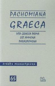 Pachomiana Graeca Vita Graeca Prima List Ammona Paralipomena 65