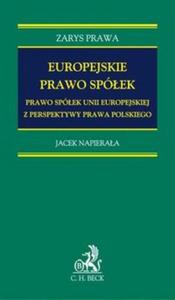 Europejskie prawo spek Prawo spek Unii Europejskiej z perspektywy prawa polskiego - 2857670104