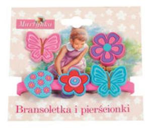 Martynka Bransoletka i piercionki 3 (z rowym motylem) - 2857671115