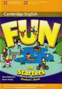 Cambridge English. Fun for Starters. Student`s Book. Jzyk angielski. Podrcznik. - 2857672295