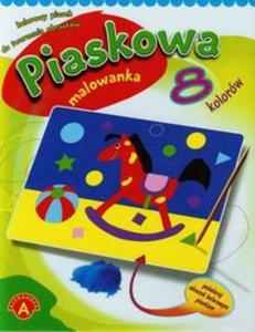 Piaskowa malowanka mini konik