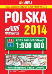 Polska 2014 Atlas samochodowy 1:500 000 - 2857673514