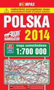 Mapa samochodowa. Polska 1:700 000 - 2857673518