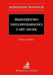 Przestpstwo niegospodarnoci z art. 296 KK