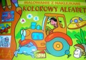 Malowanie z naklejkami. Kolorowy alfabet - 2825658927