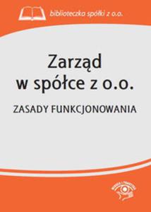 Zarzd w spóce z o.o.