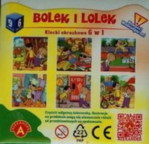 Bolek i Lolek klocki obrazkowe 6 w 1 - 2857679631