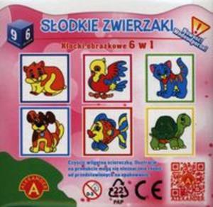 Sodkie zwierzaki Klocki obrazkowe 6 w 1 - 2857679633