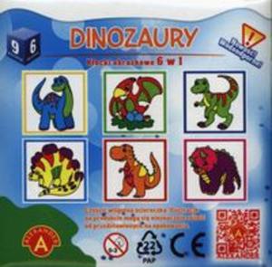 Dinozaury Klocki obrazkowe 6 w 1 - 2857679636