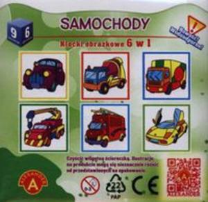 Samochody klocki obrazkowe 6 w 1 - 2857679637