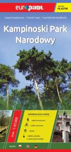 Mapa turystyczna laminowana. Kampinowski Park Narodowy. Skala 1 : 65 000. Europilot - 2857682376