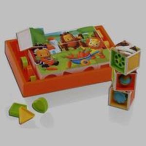 Cotoons Kolorowe klocki puzzle - 2857684332