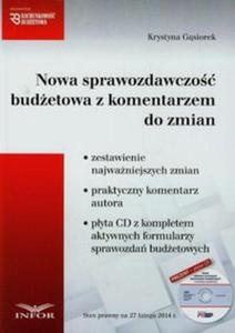 Nowa sprawozdawczo budetowa z komentarzem do zmian + CD - 2857685016